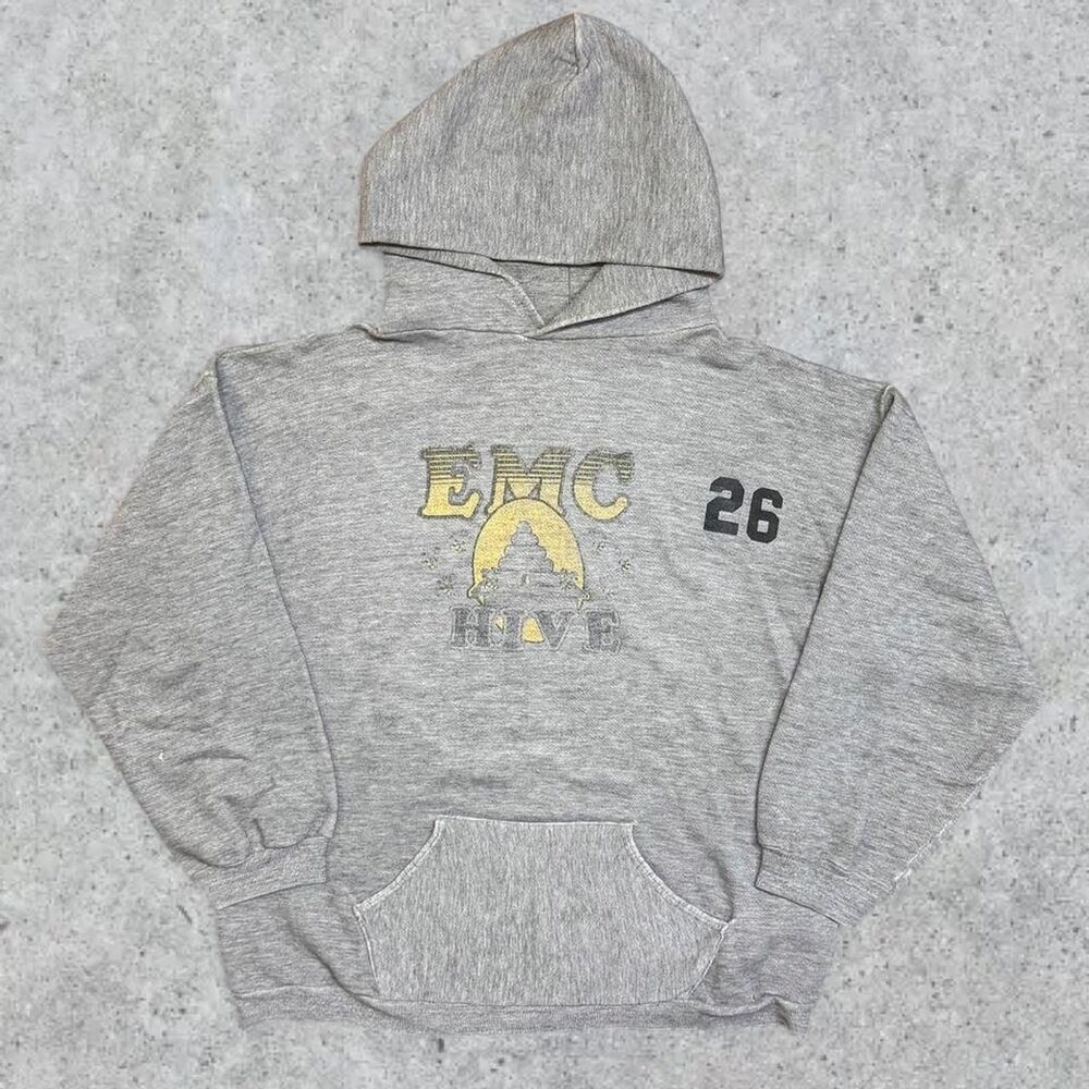 Vintage 70’s Russell Athletic Faded Bee Hive School Hoodie